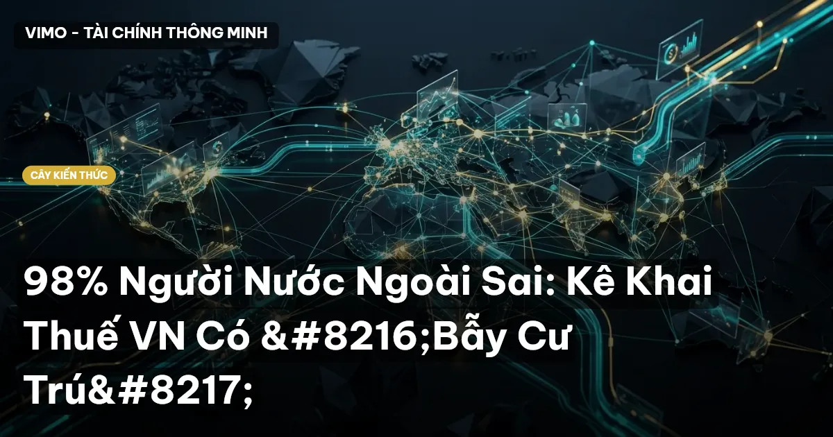 98% Người Nước Ngoài Sai: Kê Khai Thuế VN Có ‘Bẫy Cư Trú’