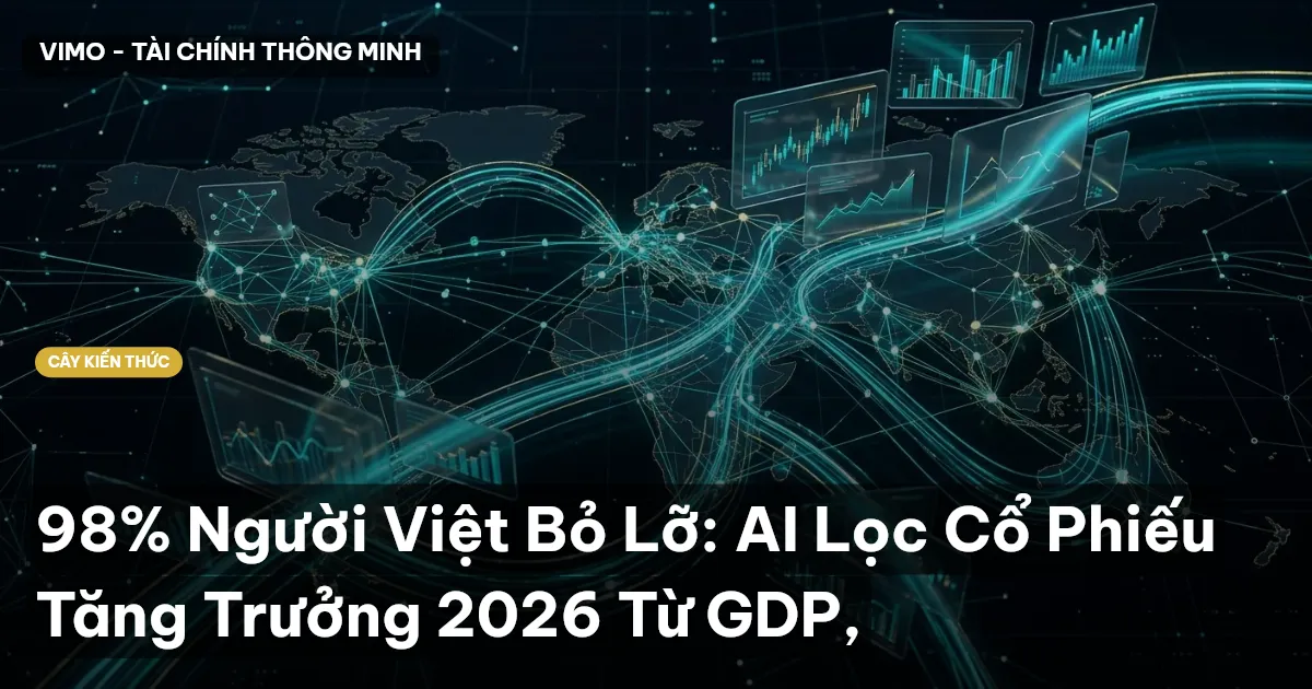 98% Người Việt Bỏ Lỡ: AI Lọc Cổ Phiếu Tăng Trưởng 2026 Từ GDP,