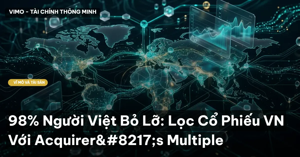 98% Người Việt Bỏ Lỡ: Lọc Cổ Phiếu VN Với Acquirer’s Multiple