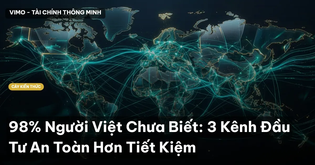 98% Người Việt Chưa Biết: 3 Kênh Đầu Tư An Toàn Hơn Tiết Kiệm