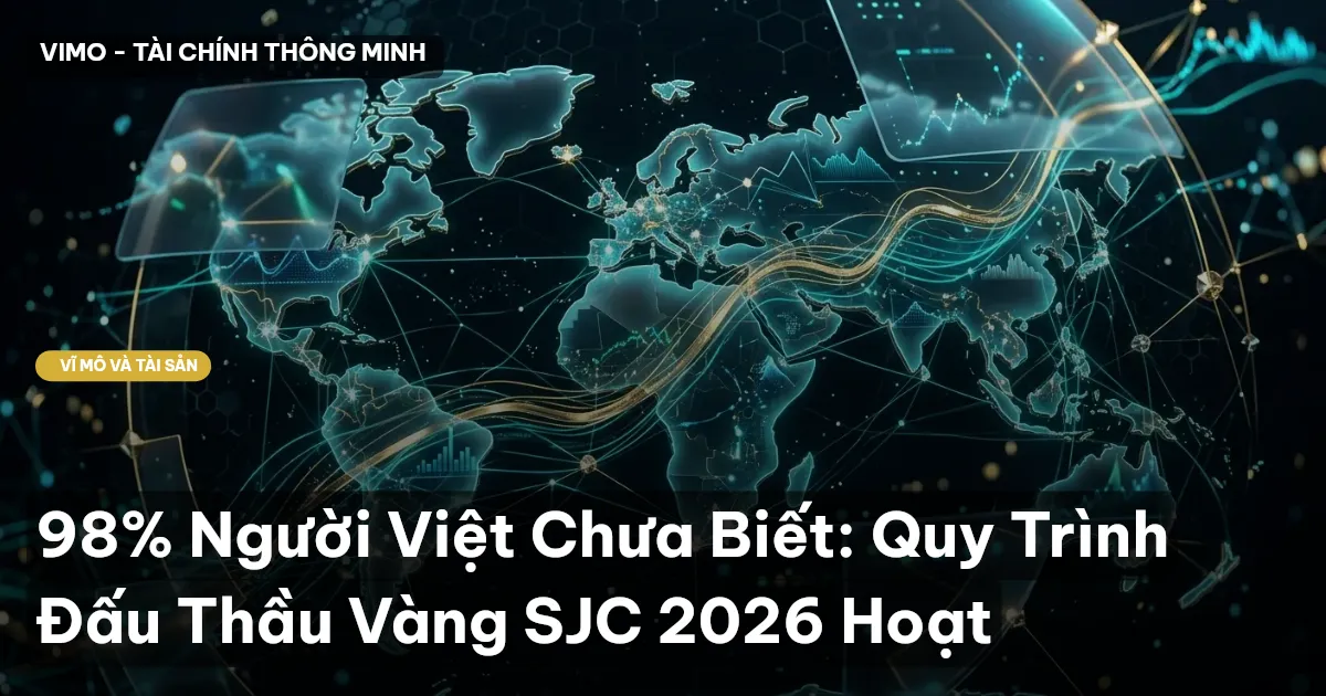 98% Người Việt Chưa Biết: Quy Trình Đấu Thầu Vàng SJC 2026 Hoạt