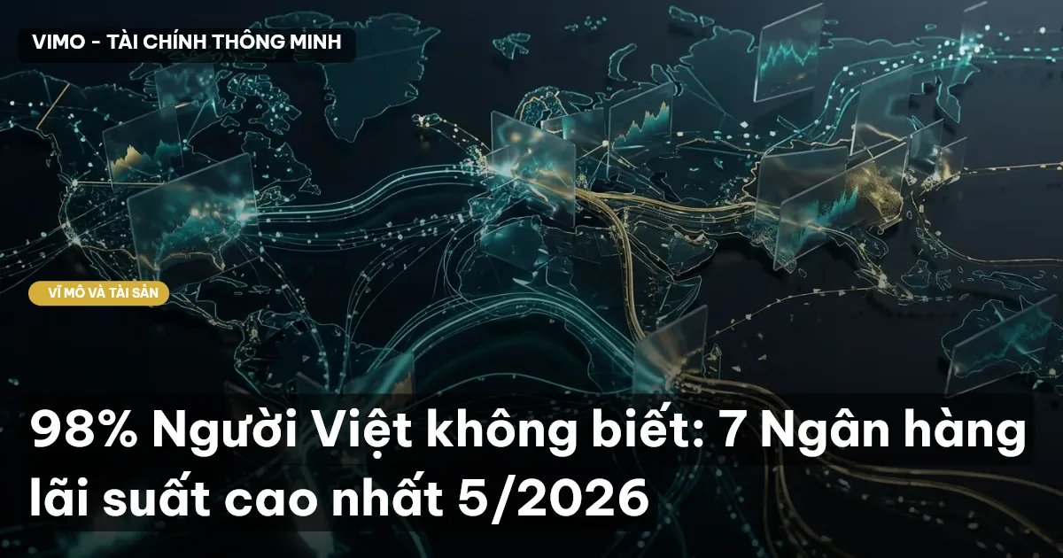 98% Người Việt không biết: 7 Ngân hàng lãi suất cao nhất 5/2026