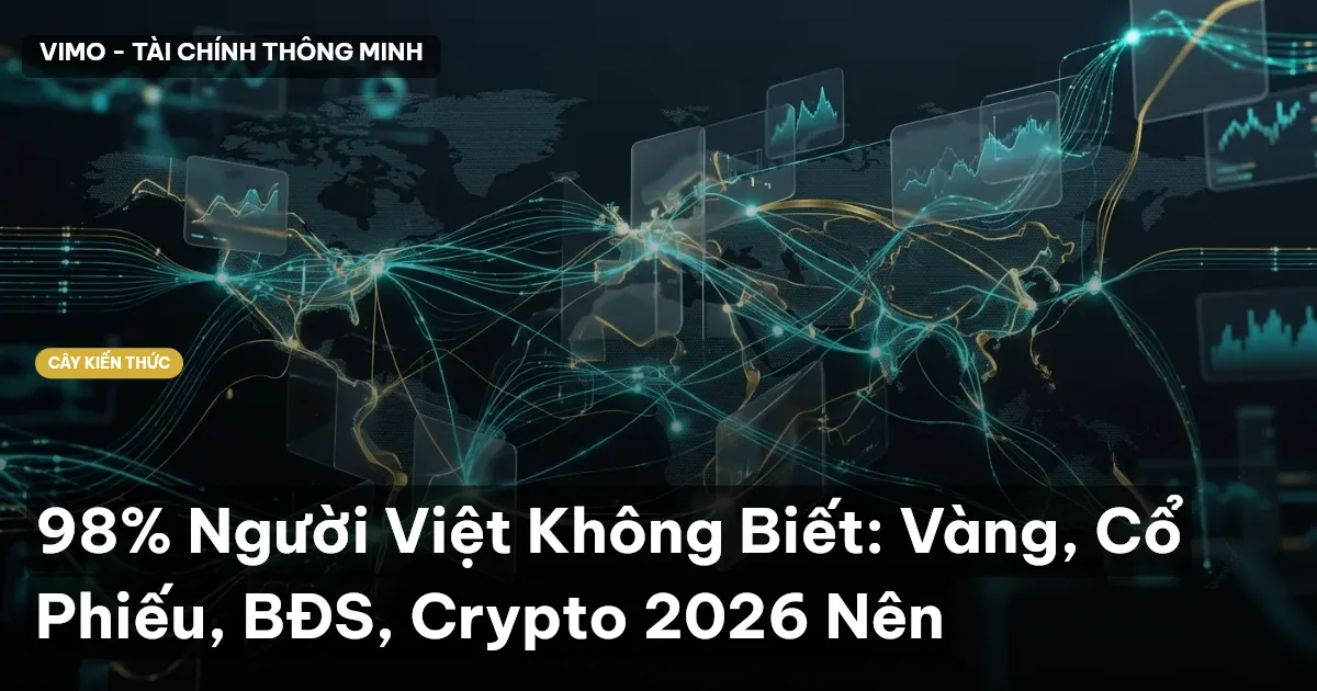 98% Người Việt Không Biết: Vàng, Cổ Phiếu, BĐS, Crypto 2026 Nên