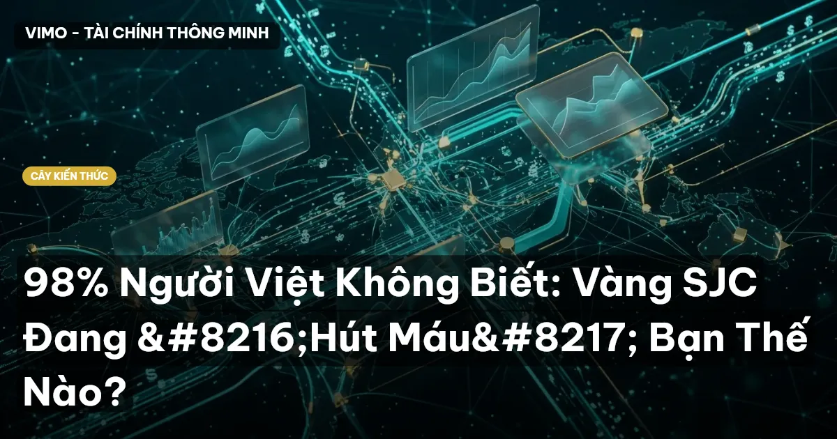 98% Người Việt Không Biết: Vàng SJC Đang ‘Hút Máu’ Bạn Thế Nào?