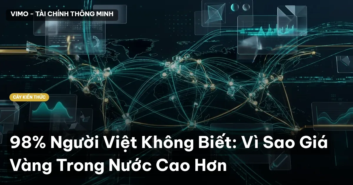 98% Người Việt Không Biết: Vì Sao Giá Vàng Trong Nước Cao Hơn