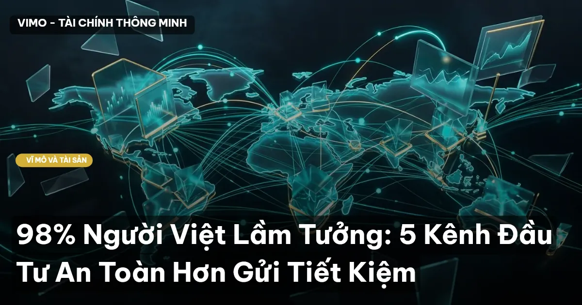 98% Người Việt Lầm Tưởng: 5 Kênh Đầu Tư An Toàn Hơn Gửi Tiết Kiệm