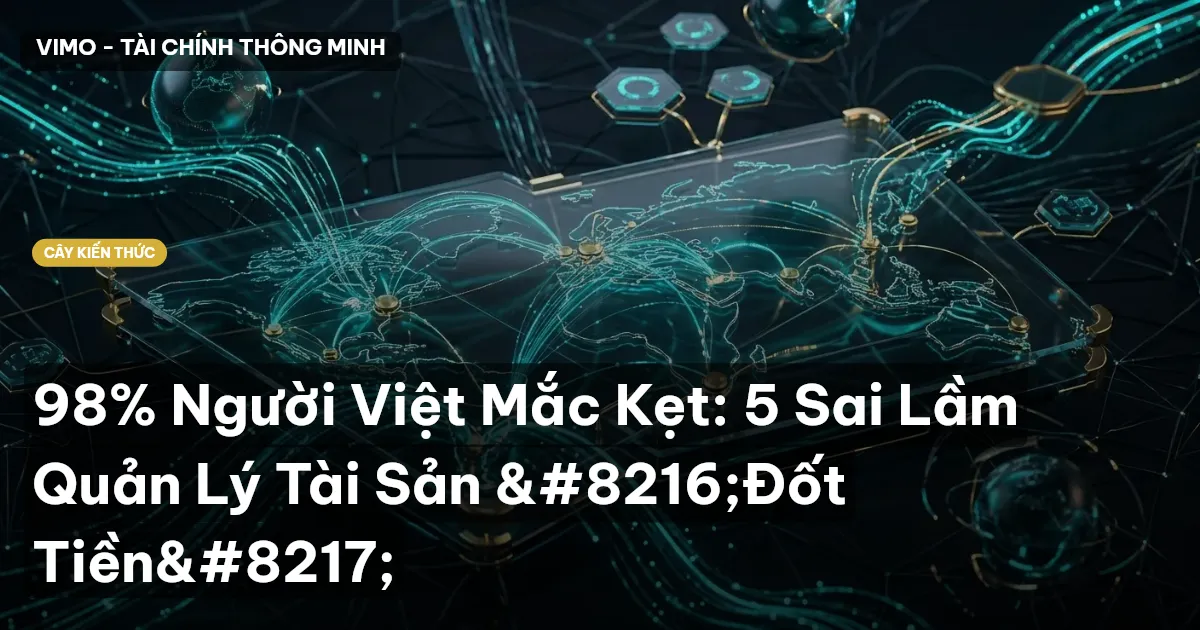 98% Người Việt Mắc Kẹt: 5 Sai Lầm Quản Lý Tài Sản ‘Đốt Tiền’