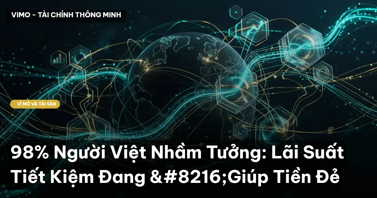 98% Người Việt Nhầm Tưởng: Lãi Suất Tiết Kiệm Đang ‘Giúp Tiền Đẻ