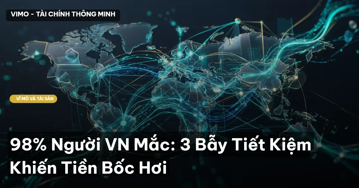 98% Người VN Mắc: 3 Bẫy Tiết Kiệm Khiến Tiền Bốc Hơi