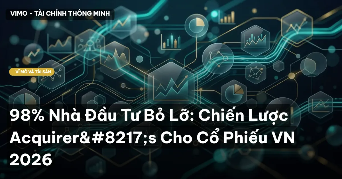 98% Nhà Đầu Tư Bỏ Lỡ: Chiến Lược Acquirer’s Cho Cổ Phiếu VN 2026