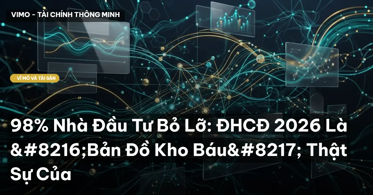 98% Nhà Đầu Tư Bỏ Lỡ: ĐHCĐ 2026 Là 'Bản Đồ Kho Báu' Thật Sự Của