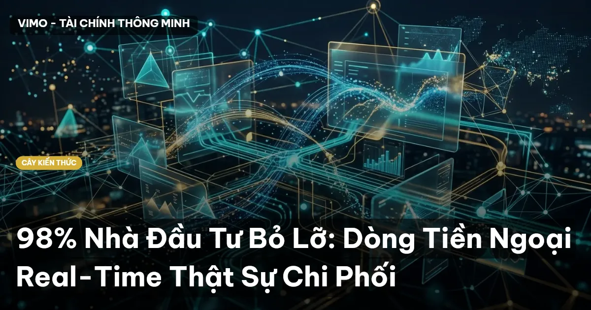98% Nhà Đầu Tư Bỏ Lỡ: Dòng Tiền Ngoại Real-Time Thật Sự Chi Phối