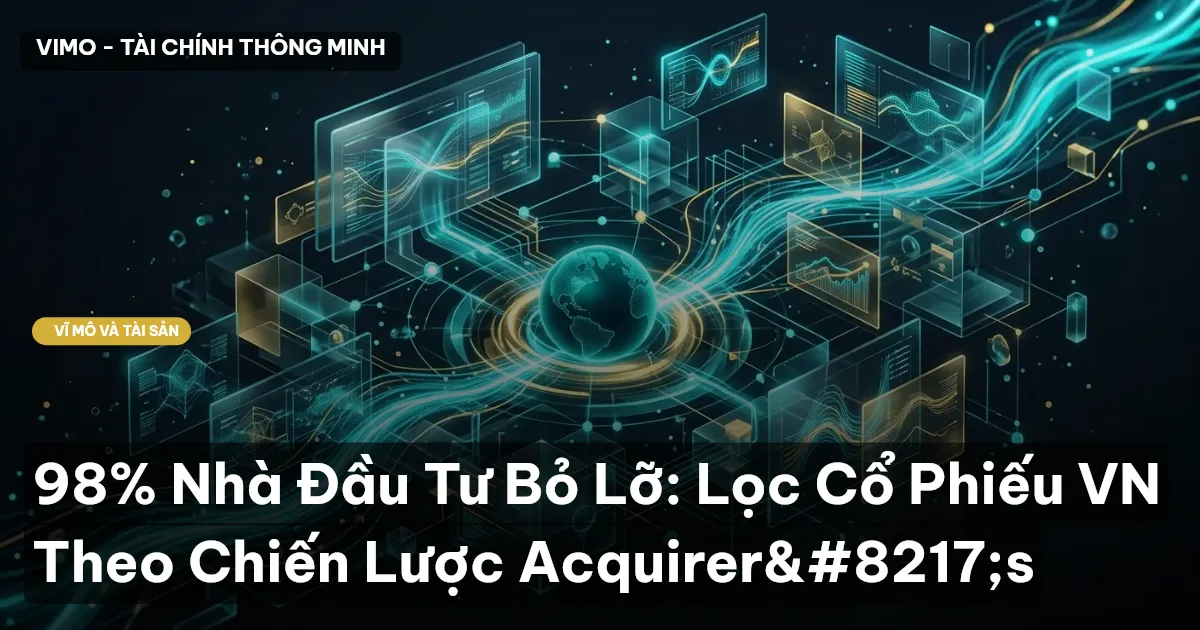 98% Nhà Đầu Tư Bỏ Lỡ: Lọc Cổ Phiếu VN Theo Chiến Lược Acquirer’s