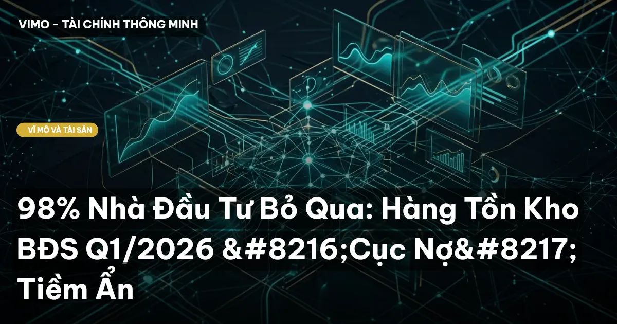 98% Nhà Đầu Tư Bỏ Qua: Hàng Tồn Kho BĐS Q1/2026 ‘Cục Nợ’ Tiềm Ẩn