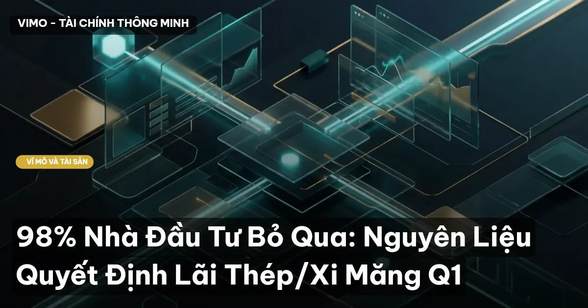 98% Nhà Đầu Tư Bỏ Qua: Nguyên Liệu Quyết Định Lãi Thép/Xi Măng Q1