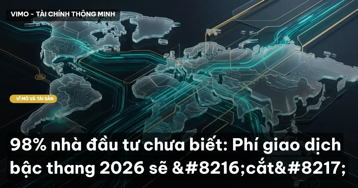 98% nhà đầu tư chưa biết: Phí giao dịch bậc thang 2026 sẽ 'cắt'