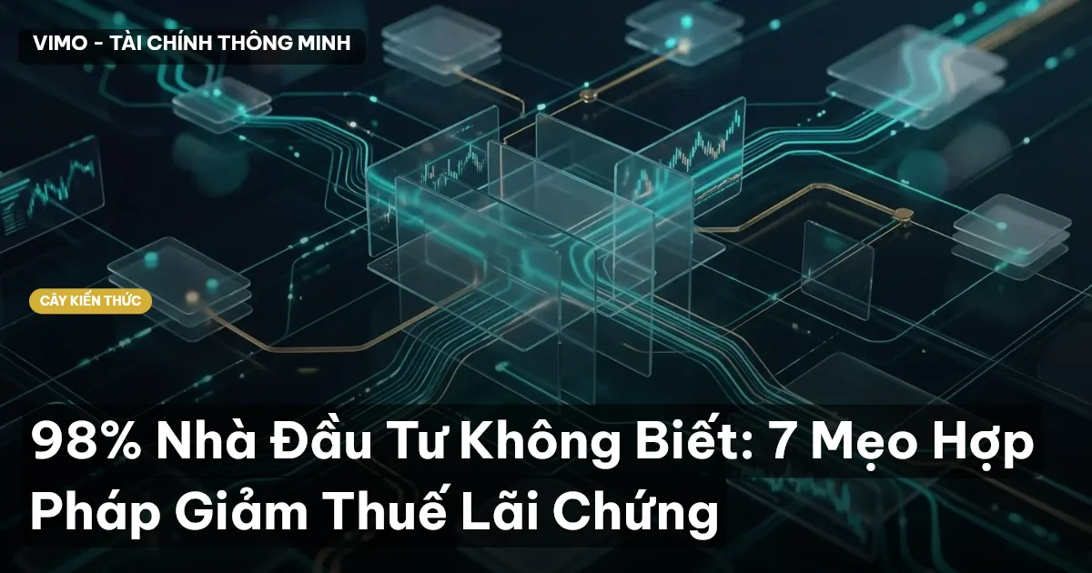 98% Nhà Đầu Tư Không Biết: 7 Mẹo Hợp Pháp Giảm Thuế Lãi Chứng