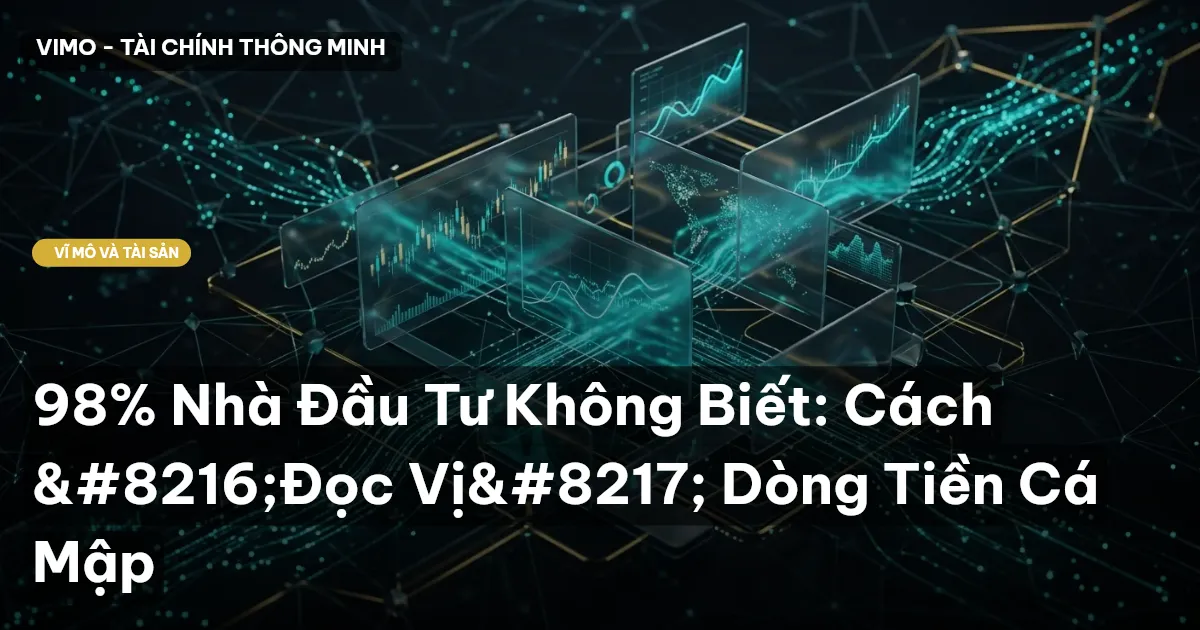 98% Nhà Đầu Tư Không Biết: Cách ‘Đọc Vị’ Dòng Tiền Cá Mập