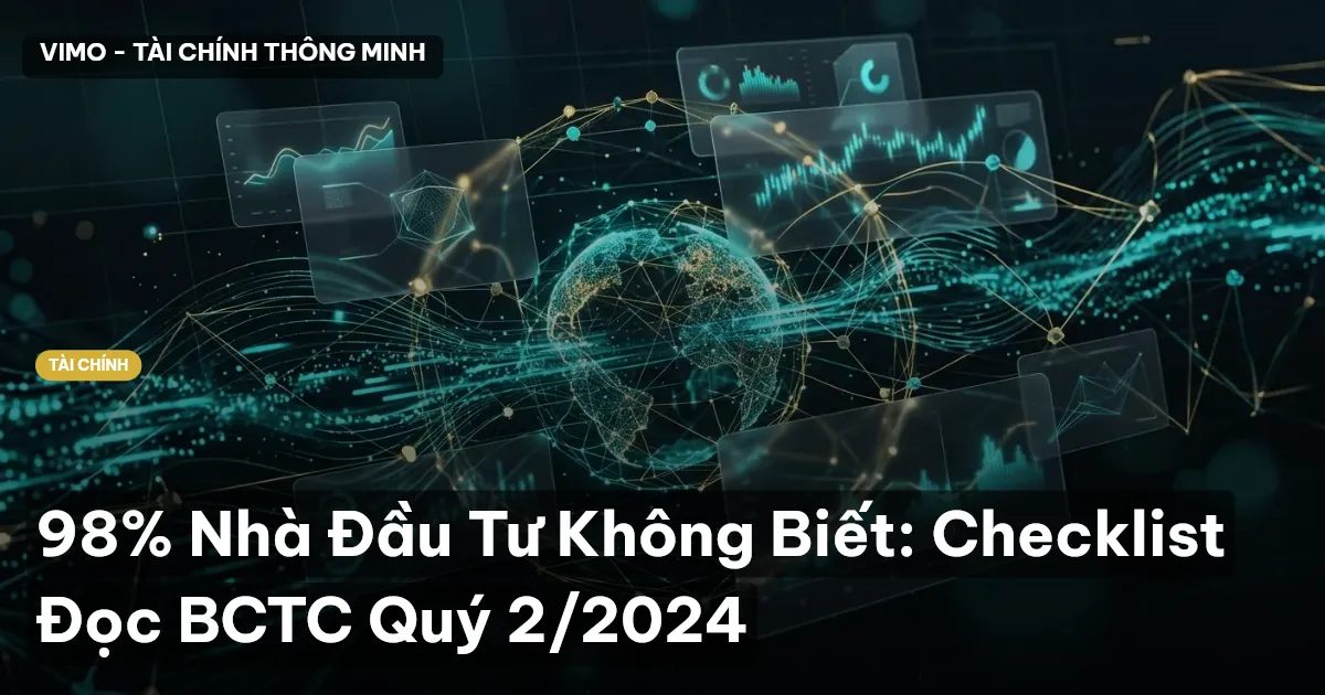 98% Nhà Đầu Tư Không Biết: Checklist Đọc BCTC Quý 2/2024