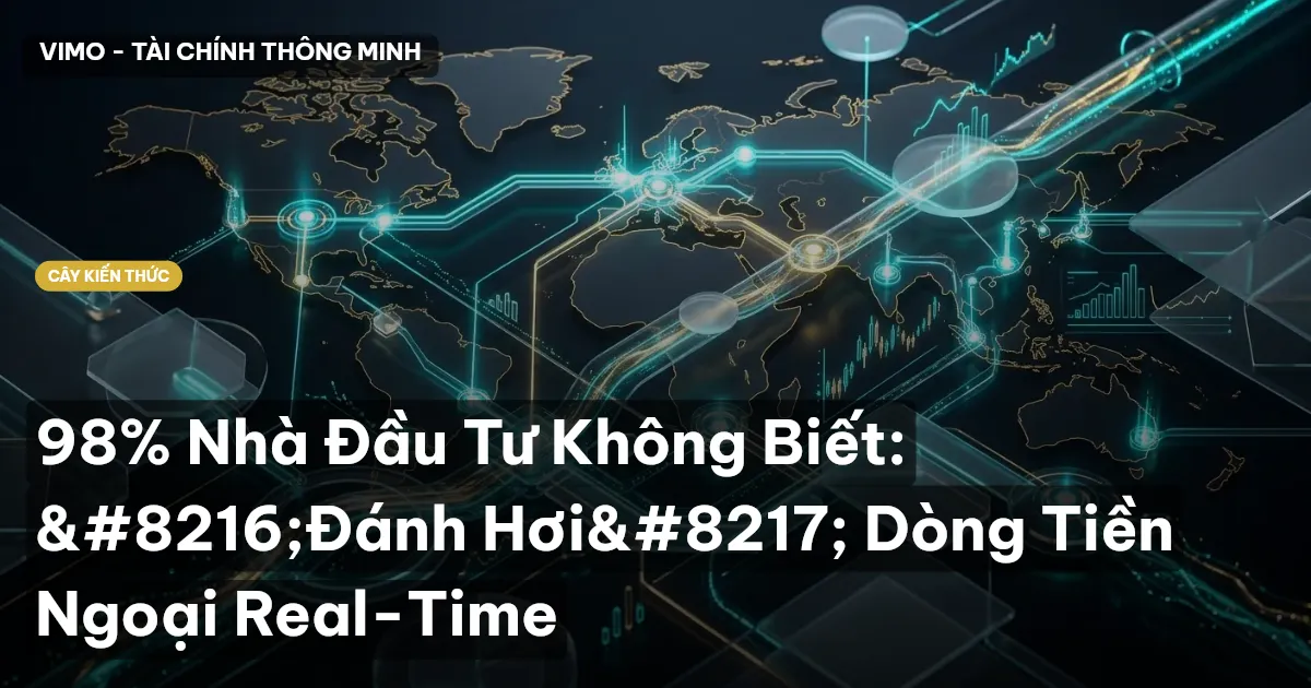 98% Nhà Đầu Tư Không Biết: ‘Đánh Hơi’ Dòng Tiền Ngoại Real-Time