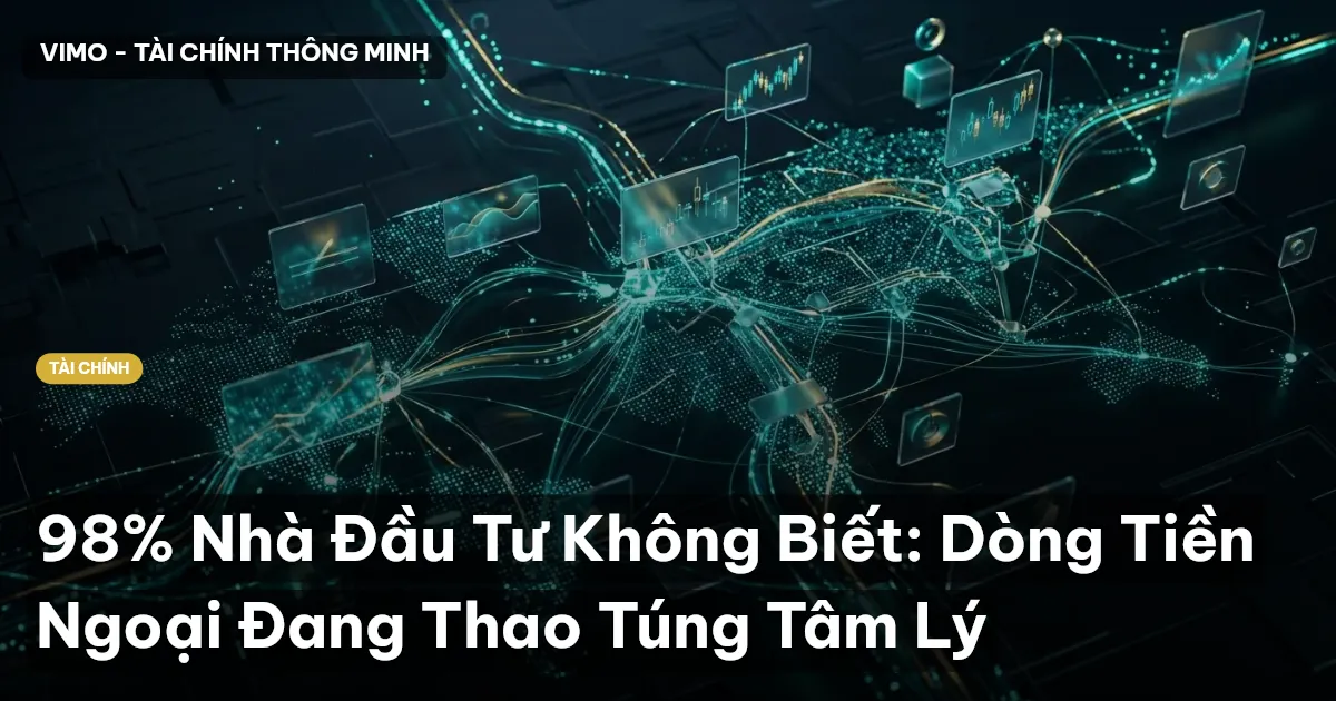 98% Nhà Đầu Tư Không Biết: Dòng Tiền Ngoại Đang Thao Túng Tâm Lý
