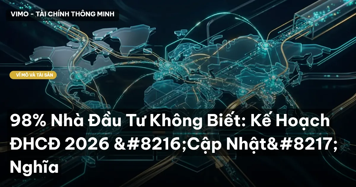 98% Nhà Đầu Tư Không Biết: Kế Hoạch ĐHCĐ 2026 'Cập Nhật' Nghĩa
