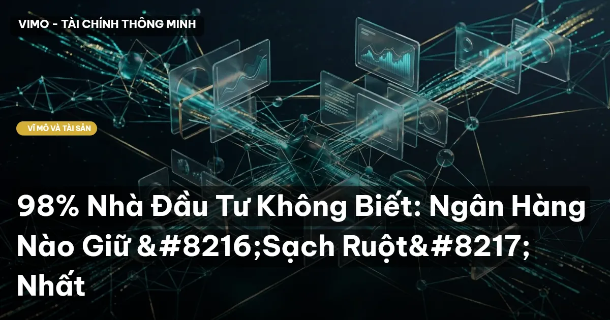 98% Nhà Đầu Tư Không Biết: Ngân Hàng Nào Giữ 'Sạch Ruột' Nhất