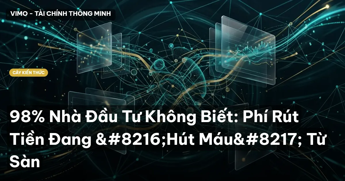 98% Nhà Đầu Tư Không Biết: Phí Rút Tiền Đang ‘Hút Máu’ Từ Sàn