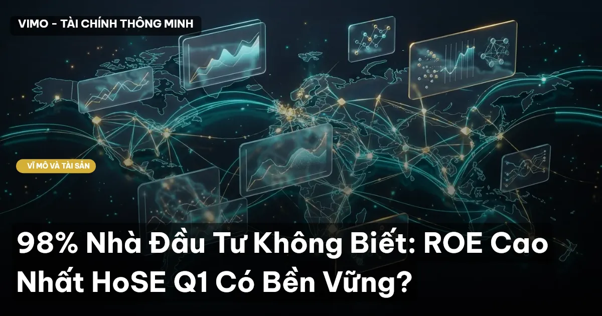 98% Nhà Đầu Tư Không Biết: ROE Cao Nhất HoSE Q1 Có Bền Vững?