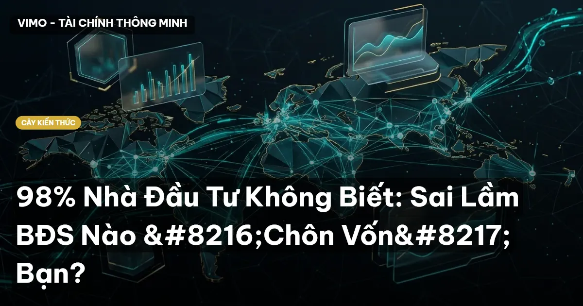 98% Nhà Đầu Tư Không Biết: Sai Lầm BĐS Nào ‘Chôn Vốn’ Bạn?