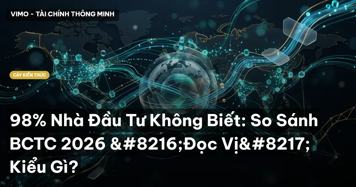 98% Nhà Đầu Tư Không Biết: So Sánh BCTC 2026 ‘Đọc Vị’ Kiểu Gì?