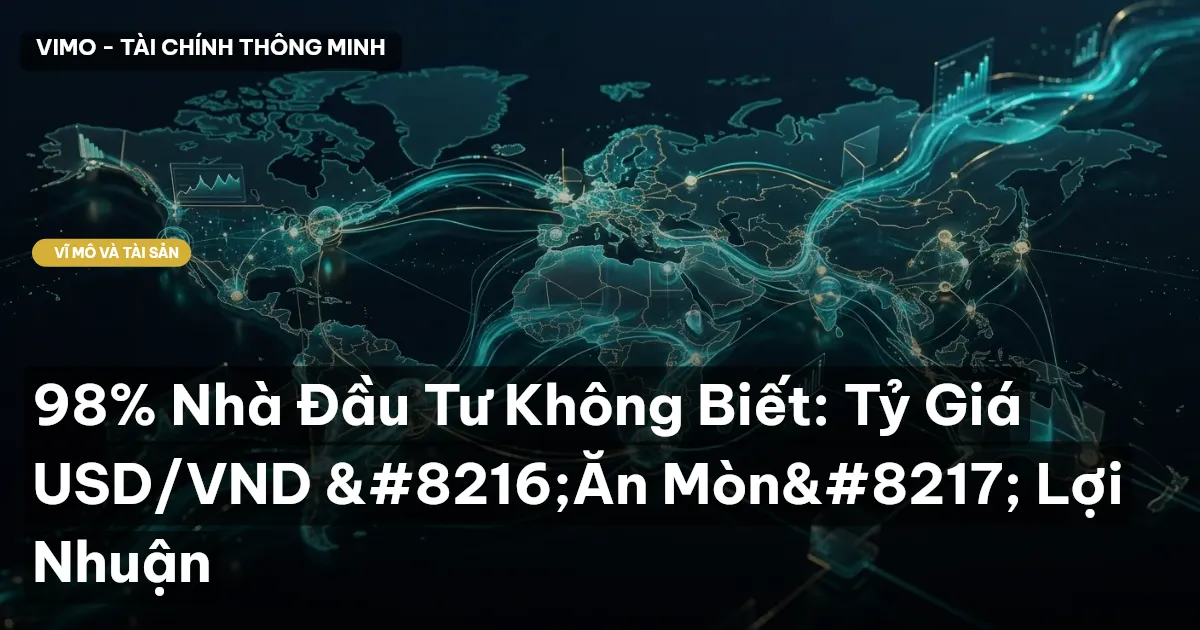 98% Nhà Đầu Tư Không Biết: Tỷ Giá USD/VND 'Ăn Mòn' Lợi Nhuận