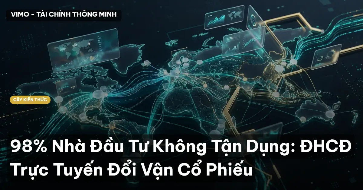 98% Nhà Đầu Tư Không Tận Dụng: ĐHCĐ Trực Tuyến Đổi Vận Cổ Phiếu