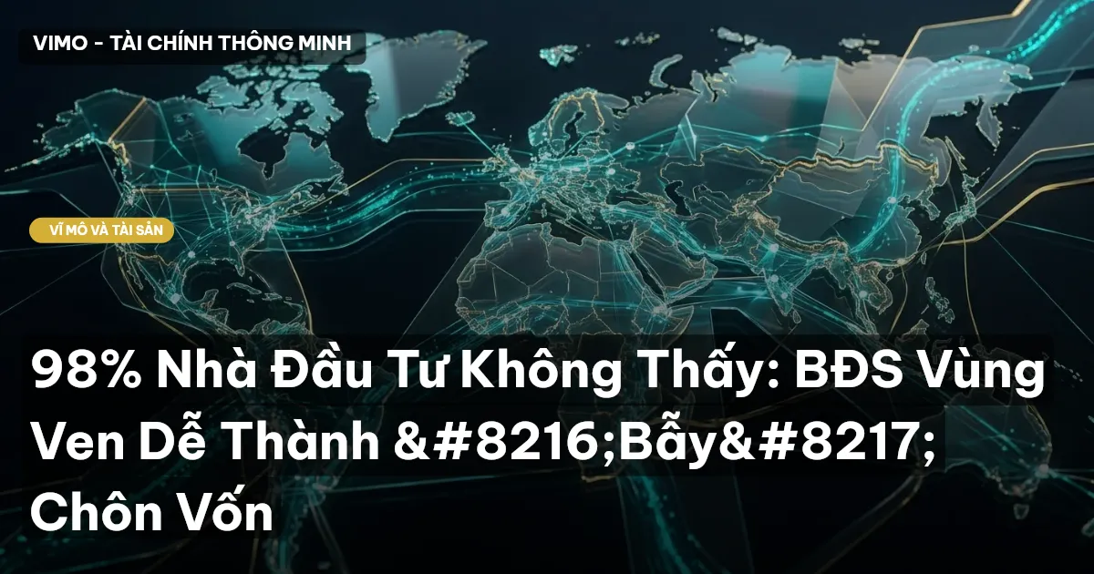 98% Nhà Đầu Tư Không Thấy: BĐS Vùng Ven Dễ Thành ‘Bẫy’ Chôn Vốn