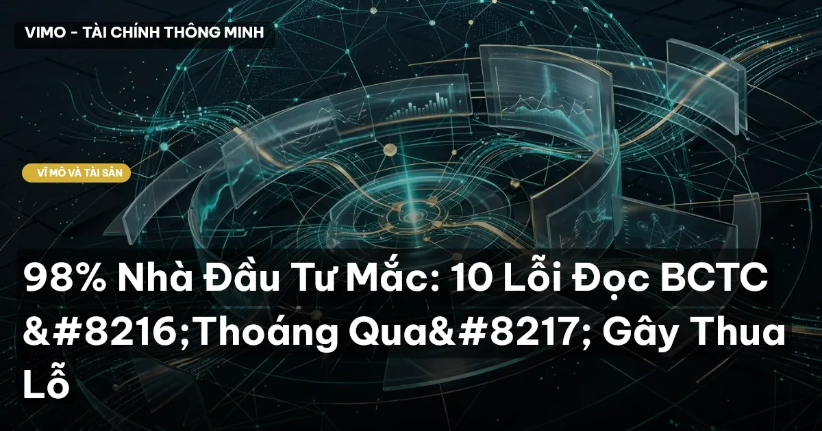 98% Nhà Đầu Tư Mắc: 10 Lỗi Đọc BCTC ‘Thoáng Qua’ Gây Thua Lỗ