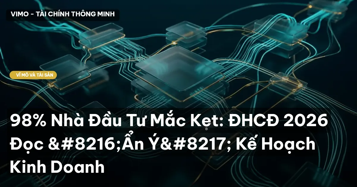 98% Nhà Đầu Tư Mắc Kẹt: ĐHCĐ 2026 Đọc 'Ẩn Ý' Kế Hoạch Kinh Doanh