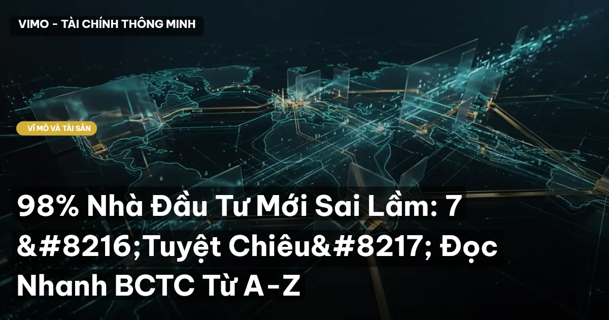 98% Nhà Đầu Tư Mới Sai Lầm: 7 ‘Tuyệt Chiêu’ Đọc Nhanh BCTC Từ A-Z