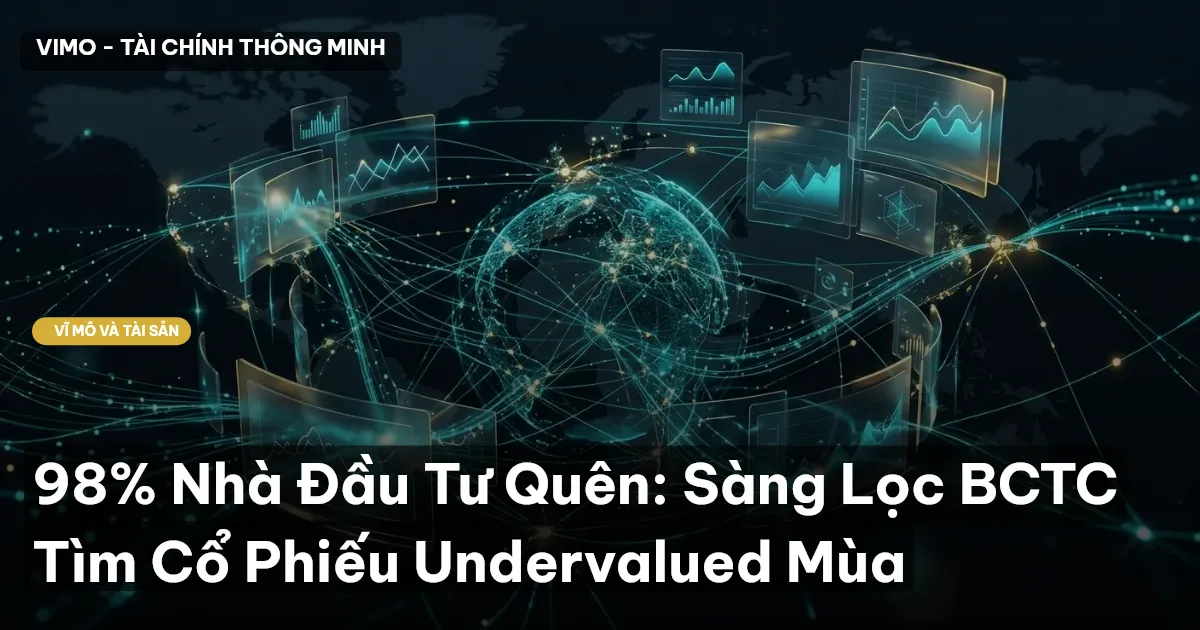 98% Nhà Đầu Tư Quên: Sàng Lọc BCTC Tìm Cổ Phiếu Undervalued Mùa