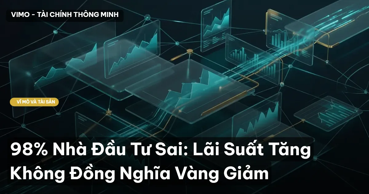 98% Nhà Đầu Tư Sai: Lãi Suất Tăng Không Đồng Nghĩa Vàng Giảm