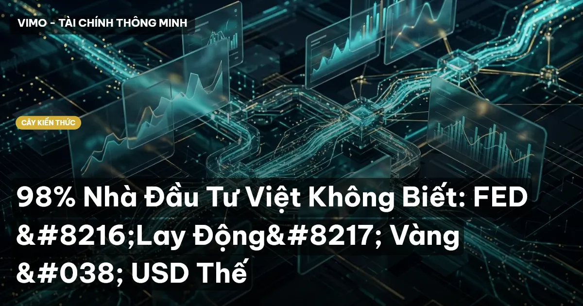 98% Nhà Đầu Tư Việt Không Biết: FED ‘Lay Động’ Vàng & USD Thế