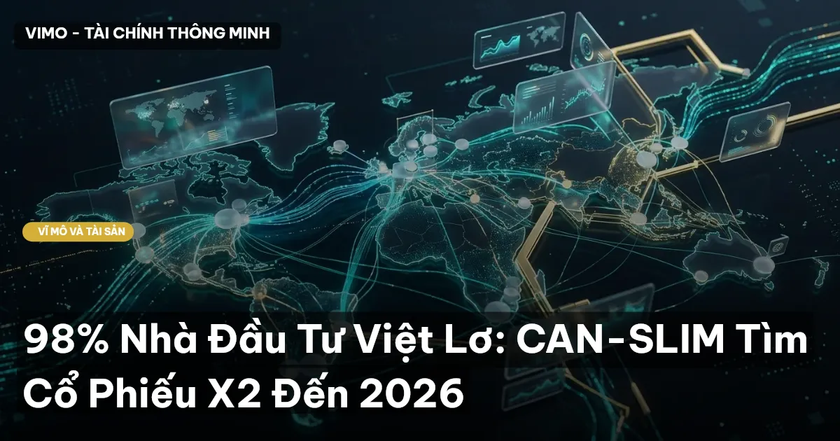 98% Nhà Đầu Tư Việt Lơ: CAN-SLIM Tìm Cổ Phiếu X2 Đến 2026