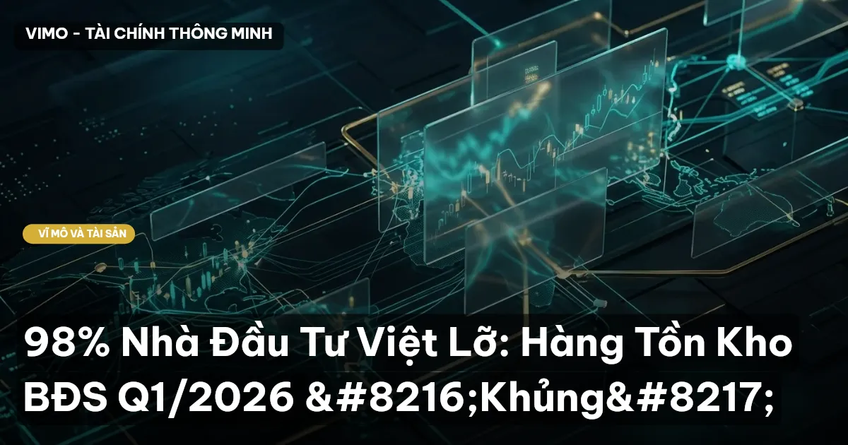 98% Nhà Đầu Tư Việt Lỡ: Hàng Tồn Kho BĐS Q1/2026 ‘Khủng’