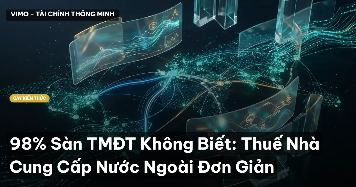 98% Sàn TMĐT Không Biết: Thuế Nhà Cung Cấp Nước Ngoài Đơn Giản