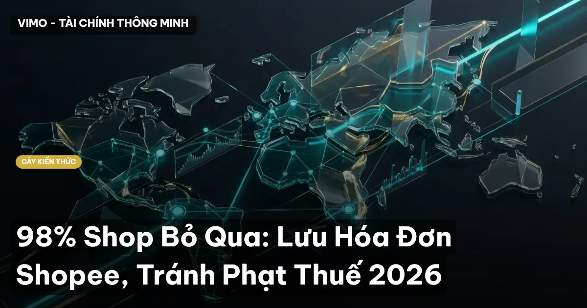 98% Shop Bỏ Qua: Lưu Hóa Đơn Shopee, Tránh Phạt Thuế 2026