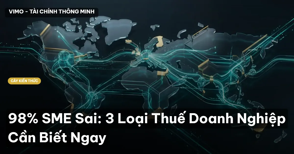 98% SME Sai: 3 Loại Thuế Doanh Nghiệp Cần Biết Ngay