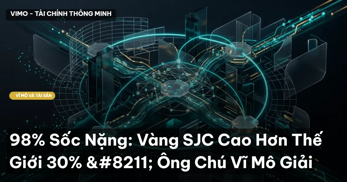 98% Sốc Nặng: Vàng SJC Cao Hơn Thế Giới 30% – Ông Chú Vĩ Mô Giải