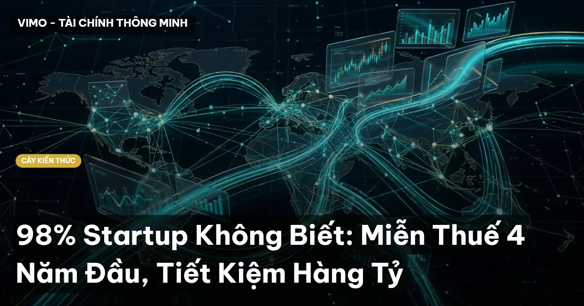 98% Startup Không Biết: Miễn Thuế 4 Năm Đầu, Tiết Kiệm Hàng Tỷ
