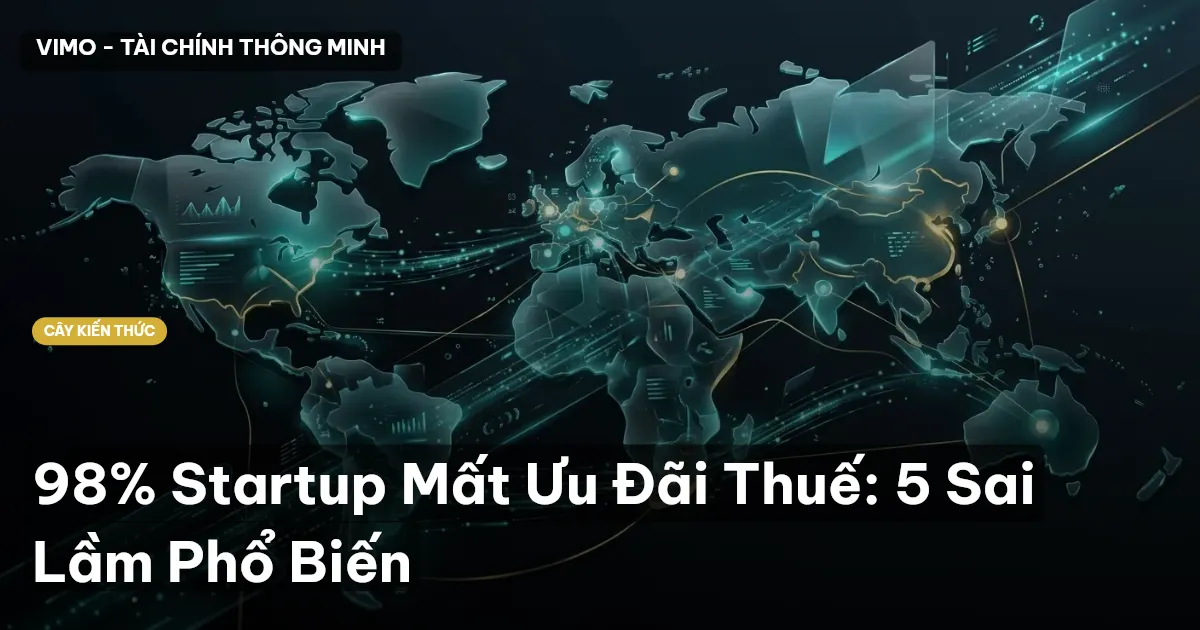 98% Startup Mất Ưu Đãi Thuế: 5 Sai Lầm Phổ Biến