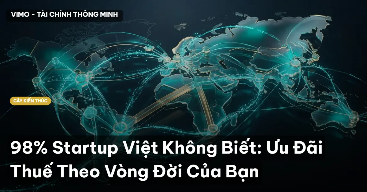 98% Startup Việt Không Biết: Ưu Đãi Thuế Theo Vòng Đời Của Bạn