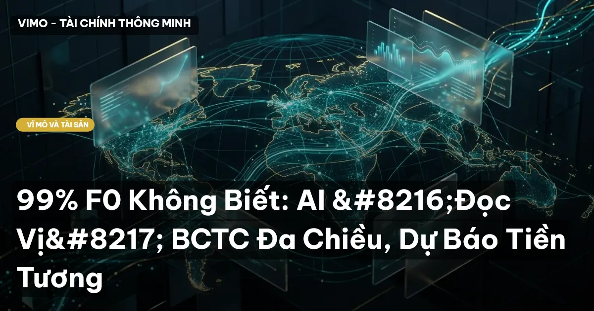 99% F0 Không Biết: AI 'Đọc Vị' BCTC Đa Chiều, Dự Báo Tiền Tương